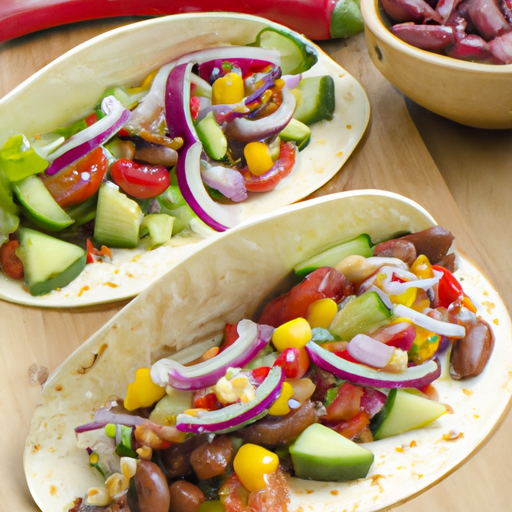 Vegetarische Bohnen-Tacos