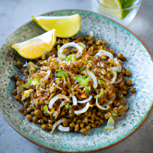 Marokkanischer Linsensalat mit geröstetem Fenchel Rezept