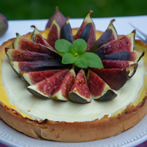 Frische Feigentarte mit Ziegenkäsecrème Rezept
