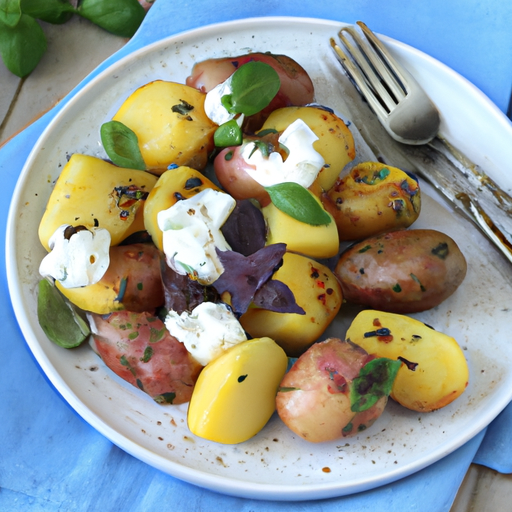 Mediterrane Ofenkartoffeln mit Frischkräuter-Quark