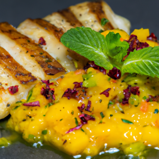 Knuspriges Lachsfilet mit frischem Mangosalsa Rezept