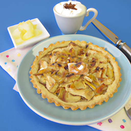 Apfel-Mandel-Tarte mit Vanillecreme
