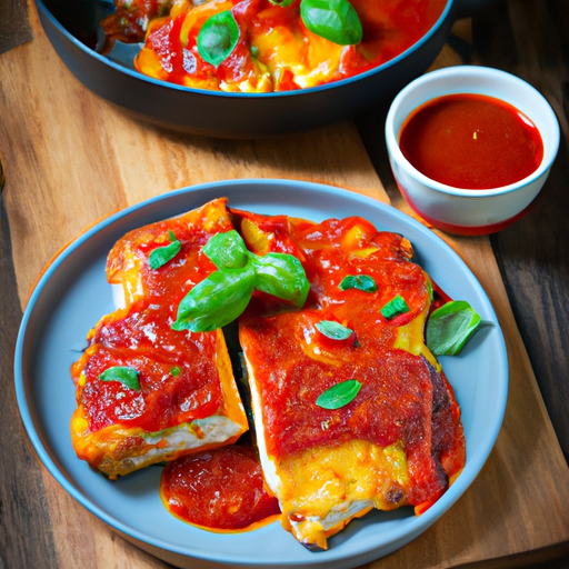 Saftiges Hühnchen Parmigiana mit selbstgemachter Marinara-Sauce