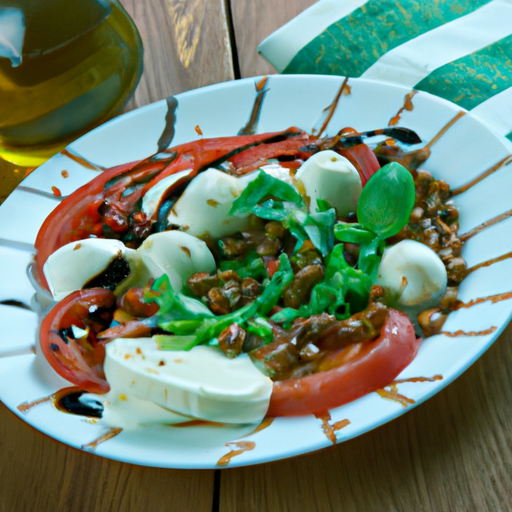 Mediterraner Linsensalat mit Mozzarella und Balsamico-Dressing Rezept