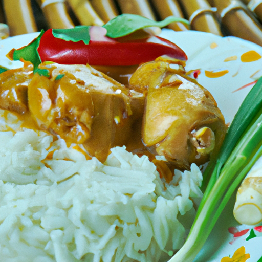 Saftige Thai-Curry-Hähnchenschenkel mit Basmati-Reis
