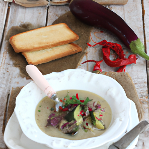 Mediterrane Auberginensuppe Rezept