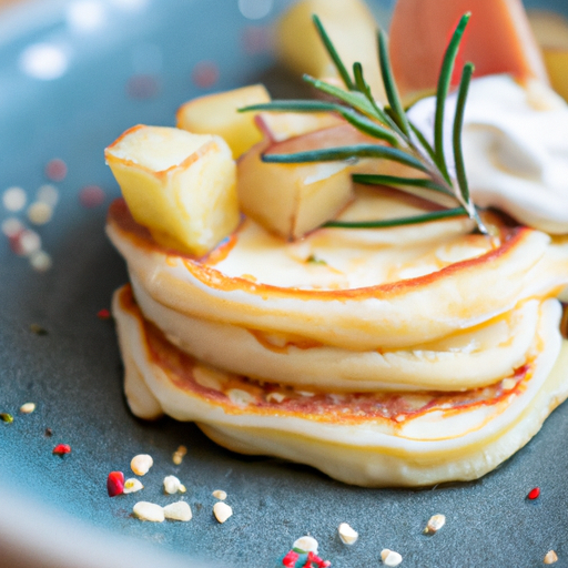 Kartoffel-Rosmarin Pancakes mit Räucherlachs und Sahne-Meerrettich Rezept