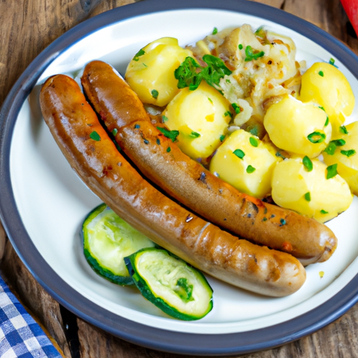 Thüringer Rostbratwurst mit hausgemachtem Kartoffelsalat