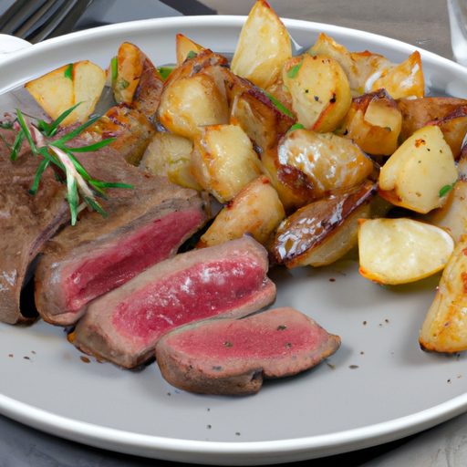 Geschmortes Rinderfilet mit Rosmarin-Kartoffeln