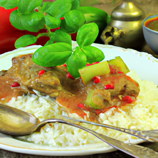 Orientalisches Lamm-Curry mit Basmatireis