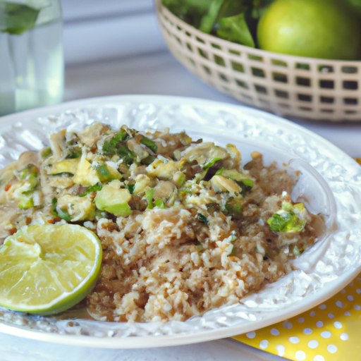 Herzhafter Quinoa-Salat mit Avocado und Limetten-Dressing