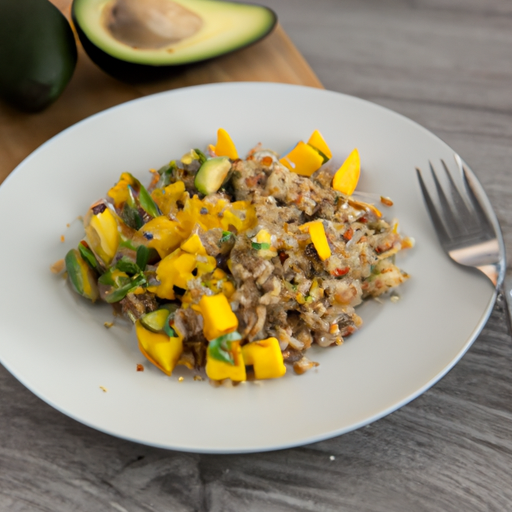 Quinoa-Salat mit Avocado und Mango