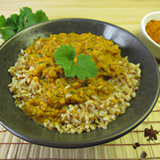 Linsen-Curry mit Kokosmilch und frischem Koriander