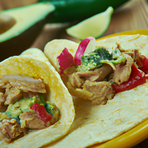 Pikante Thunfisch-Tacos mit hausgemachter Guacamole